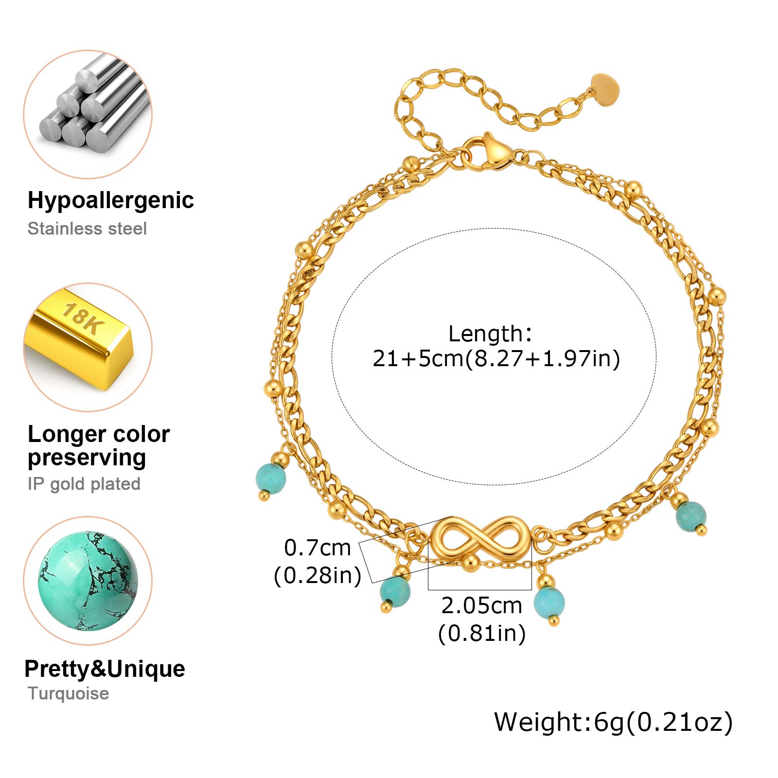 Vnox New Boho Double Layered I - Jc Jewelry & Watches Photos ulasan dan harga